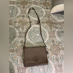 Tory Burch Leather Crossbody Neutral